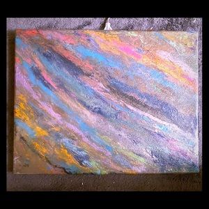 Acrylic pour painting 11x14